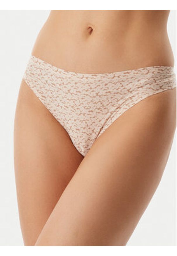 Chantelle Stringi Soft Stretch C11D90 Beżowy. Kolor: beżowy. Materiał: syntetyk