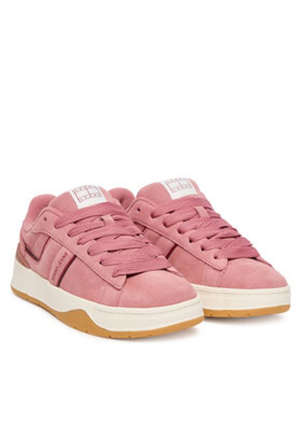 Tommy Jeans Sneakersy Tjw Skate EN0EN02808 Różowy. Kolor: różowy. Materiał: skóra, zamsz. Sport: skateboard