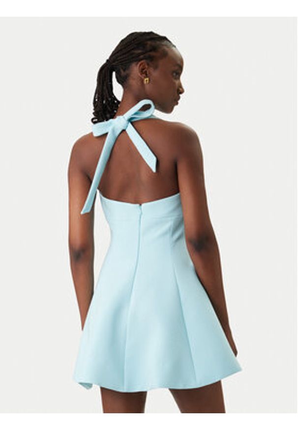 BARDOT - Bardot Sukienka koktajlowa Deserae Halter Neck 60380DB Błękitny Regular Fit. Typ kołnierza: dekolt halter. Kolor: niebieski. Materiał: wiskoza. Styl: wizytowy