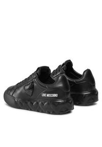 Love Moschino - LOVE MOSCHINO Sneakersy JA15014G1IIA0000 Czarny. Kolor: czarny. Materiał: skóra #2