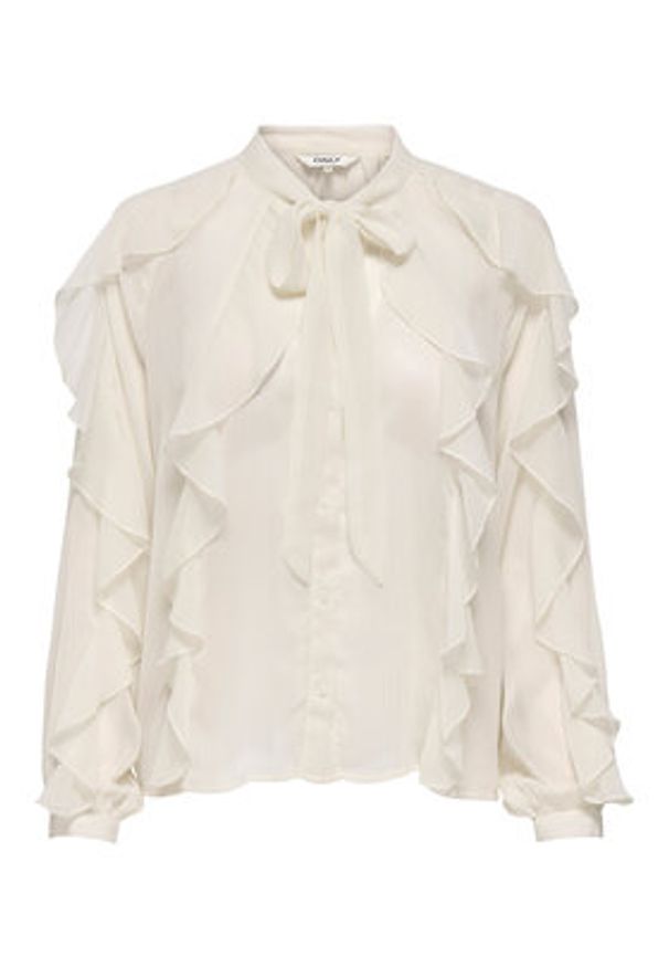 only - ONLY Koszula Taryn 15360696 Beżowy Regular Fit. Kolor: beżowy. Materiał: syntetyk