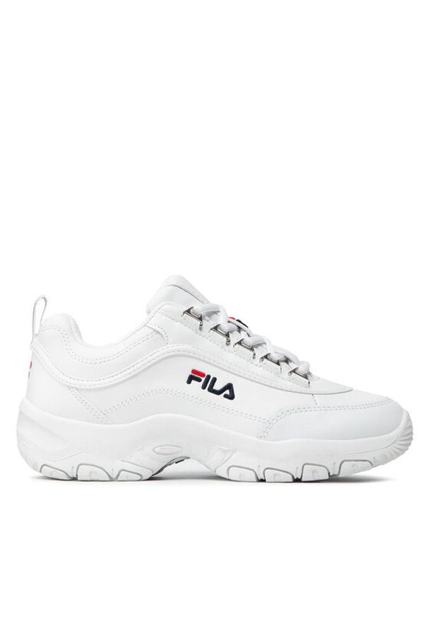 Fila Sneakersy Strada Low Teens FFT0009.10004 Biały. Kolor: biały. Materiał: skóra