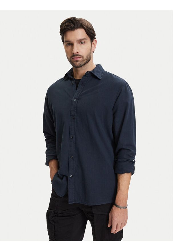 G-Star RAW - G-Star Raw Koszula Clean D25196-D454 Granatowy Regular Fit. Kolor: niebieski. Materiał: bawełna
