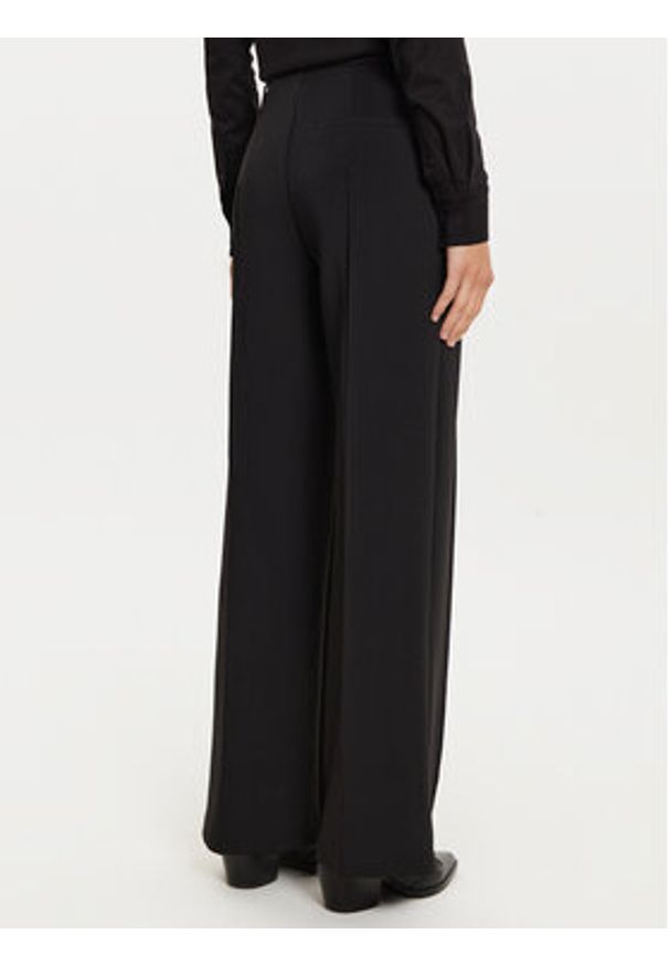 Calvin Klein Spodnie materiałowe K20K207647 Czarny Wide Leg. Kolor: czarny. Materiał: syntetyk