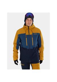 FUNDANGO - Kurtka Narciarska Męska Fundango Nelson. Kolor: niebieski, wielokolorowy, żółty. Sezon: zima. Sport: narciarstwo #1