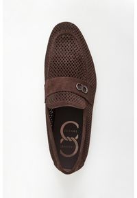 Loafersy męskie zamszowe CESARE CASADEI. Materiał: zamsz #4