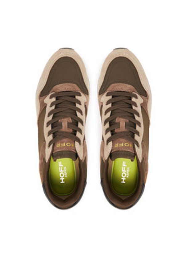 HOFF Sneakersy City Aspen 22502608 Brązowy. Kolor: brązowy. Materiał: zamsz, skóra