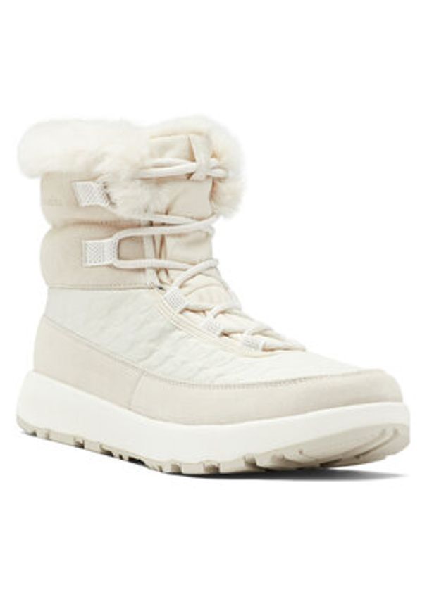 columbia - Columbia Śniegowce Slopeside Peak Luxe 2104991 Écru. Materiał: zamsz, skóra