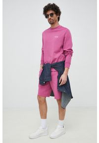 Calvin Klein szorty męskie kolor fioletowy. Kolor: fioletowy. Wzór: nadruk #2