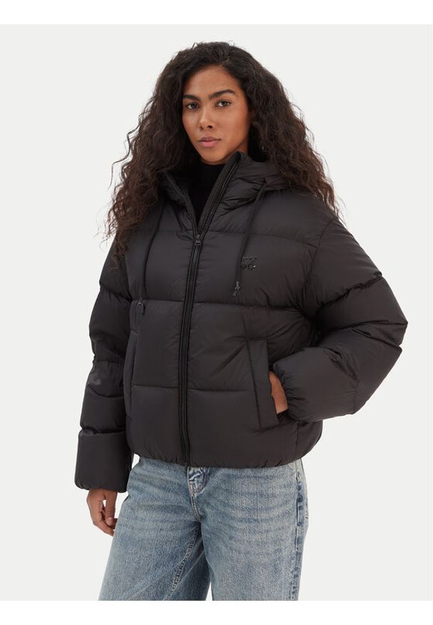 Hugo - HUGO Kurtka puchowa Francesca 50546344 Czarny Regular Fit. Kolor: czarny. Materiał: syntetyk