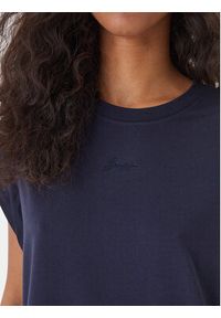 BOSS Sukienka codzienna C_Edress_5 50540442 Granatowy Relaxed Fit. Okazja: na co dzień. Kolor: niebieski. Materiał: bawełna. Typ sukienki: proste. Styl: casual #3