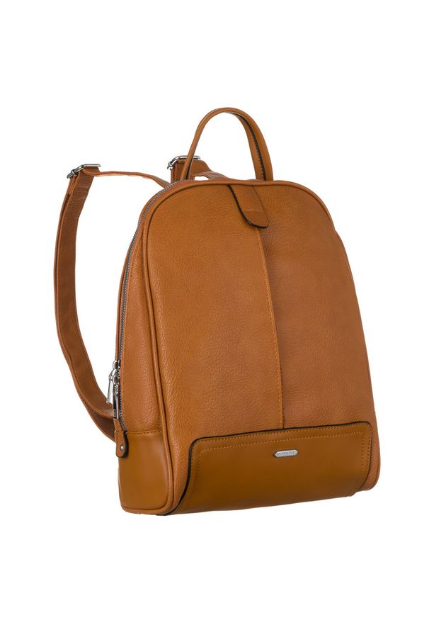 ROVICKY - Plecak damski Rovicky j. brązowy R-PL-6014. Kolor: brązowy. Styl: elegancki, casual