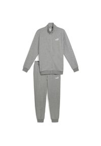 Dres Puma Ess Sweat Suit Fl, Mężczyźni. Kolor: szary. Materiał: dresówka. Sport: fitness