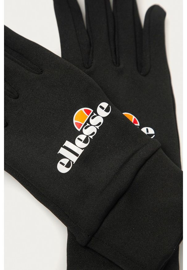 Ellesse - Rękawiczki. Kolor: czarny. Materiał: dzianina