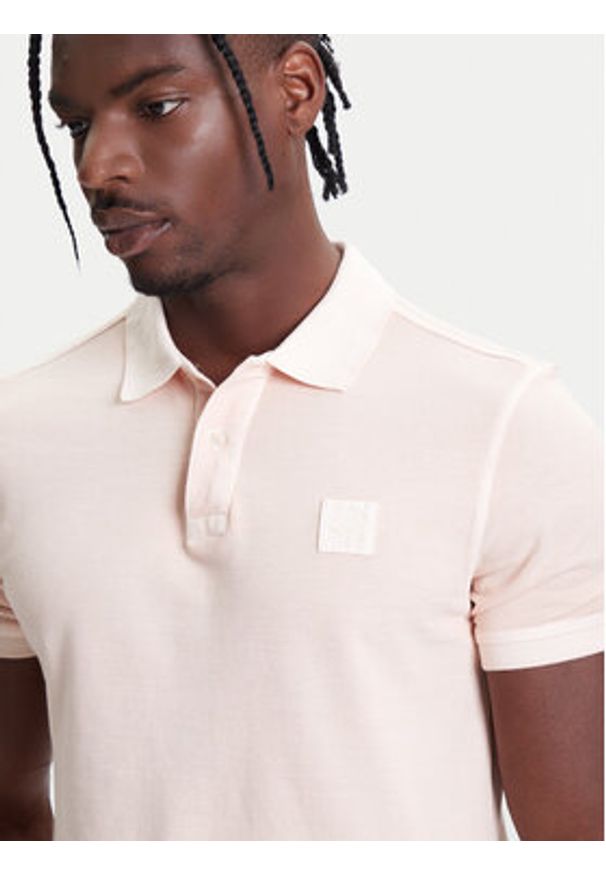United Colors of Benetton - United Colors Of Benetton Polo 3089U302D Różowy Regular Fit. Typ kołnierza: polo. Kolor: różowy. Materiał: bawełna