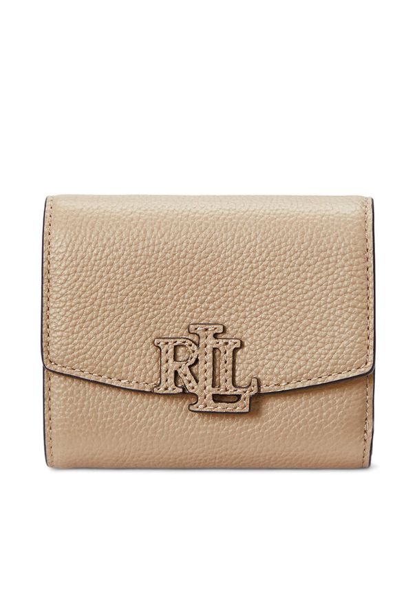 Lauren Ralph Lauren - Mały Portfel Damski LAUREN RALPH LAUREN. Kolor: beżowy