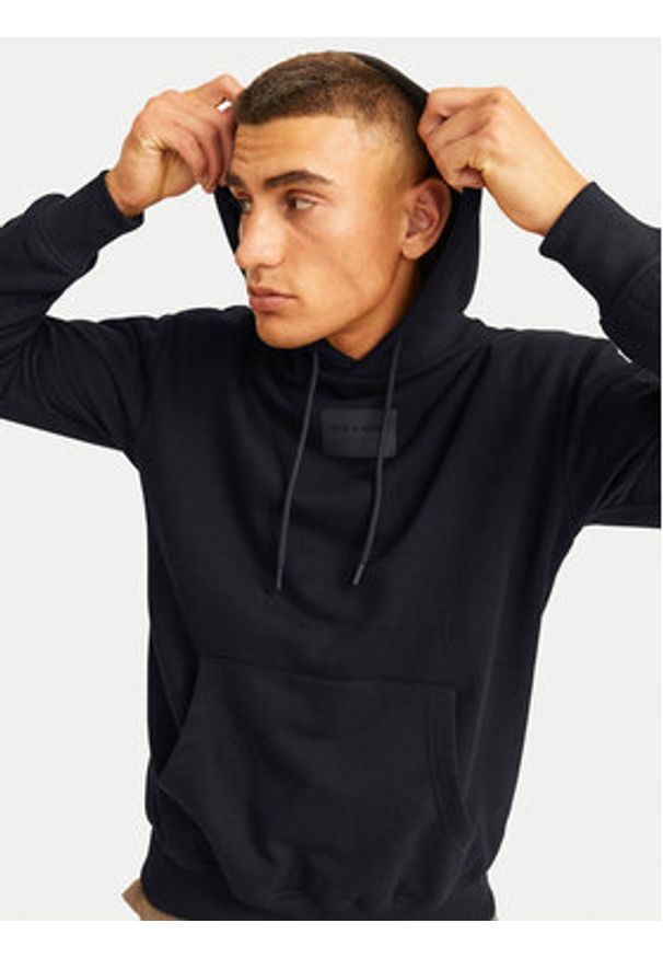 Jack & Jones - Jack&Jones Bluza Hakkai 12256841 Czarny Relaxed Fit. Kolor: czarny. Materiał: bawełna, syntetyk