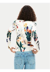 Desigual Sweter Nantes Lacroix 26SWJF35 Écru Regular Fit. Materiał: syntetyk #4