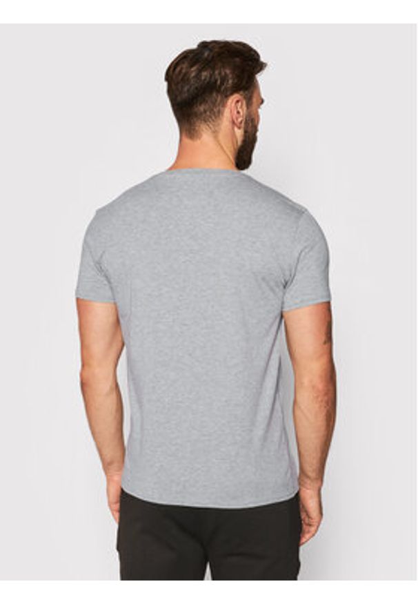 Tommy Jeans T-Shirt DM0DM04410 Szary Regular Fit. Kolor: szary. Materiał: bawełna