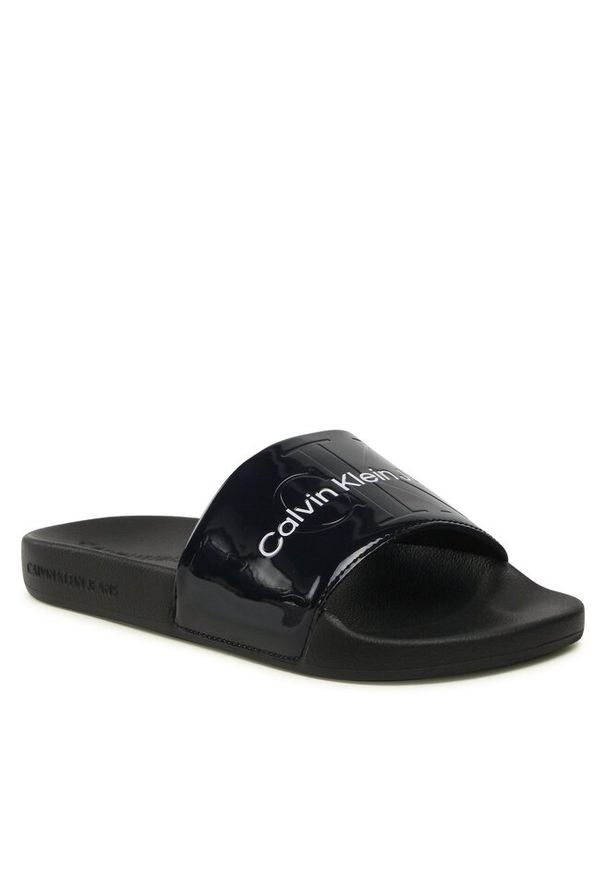 Klapki Calvin Klein Jeans. Kolor: niebieski