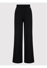 TwinSet - TWINSET Spodnie materiałowe 222TP3363 Czarny Relaxed Fit. Kolor: czarny. Materiał: wiskoza