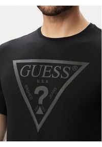 Guess T-Shirt M6YI71 K3745 Czarny Slim Fit. Kolor: czarny. Materiał: bawełna #3