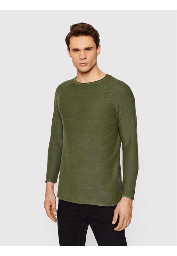 Only & Sons Sweter Dextor 22016131 Zielony Regular Fit. Kolor: zielony. Materiał: bawełna