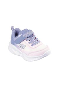 skechers - Buty sportowe dziecięce Skechers S Lights Sola LED. Kolor: biały, fioletowy, wielokolorowy