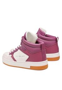 Calvin Klein Jeans Sneakersy Basket Cupsole Mid Lth Mono YW0YW00877 Fioletowy. Kolor: fioletowy. Materiał: skóra #4