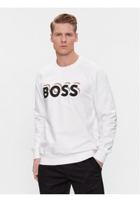 BOSS - Boss Bluza Soleri 07 50507939 Biały Regular Fit. Kolor: biały. Materiał: bawełna #1