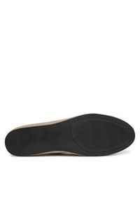 TOMMY HILFIGER - Tommy Hilfiger Baleriny Th Hardware Suede Ballerina FW0FW08655 Beżowy. Kolor: beżowy. Materiał: skóra, zamsz #3