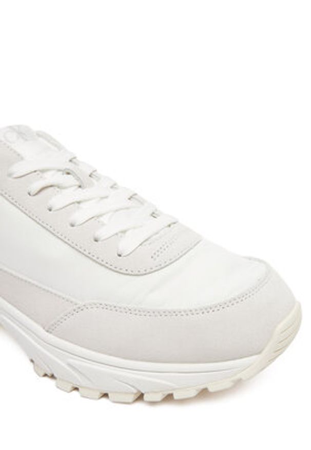 Calvin Klein Jeans Sneakersy Hike Runner Casual Ny-Su YM0YM01292 Biały. Okazja: na co dzień. Kolor: biały. Materiał: skóra