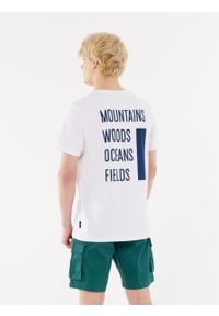 outhorn - T-shirt z nadrukiem męski. Okazja: na co dzień. Materiał: materiał, bawełna, dzianina, jersey. Wzór: nadruk. Styl: casual #2