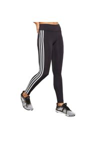 Damskie legginsy do biegania Adidas 3Stripes czarne. Kolor: czarny #1