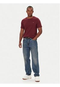 Levi's® T-Shirt Original Housemark 56605-0300 Bordowy Standard Fit. Kolor: czerwony. Materiał: bawełna #3