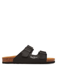 Klapki Pepe Jeans. Kolor: czarny