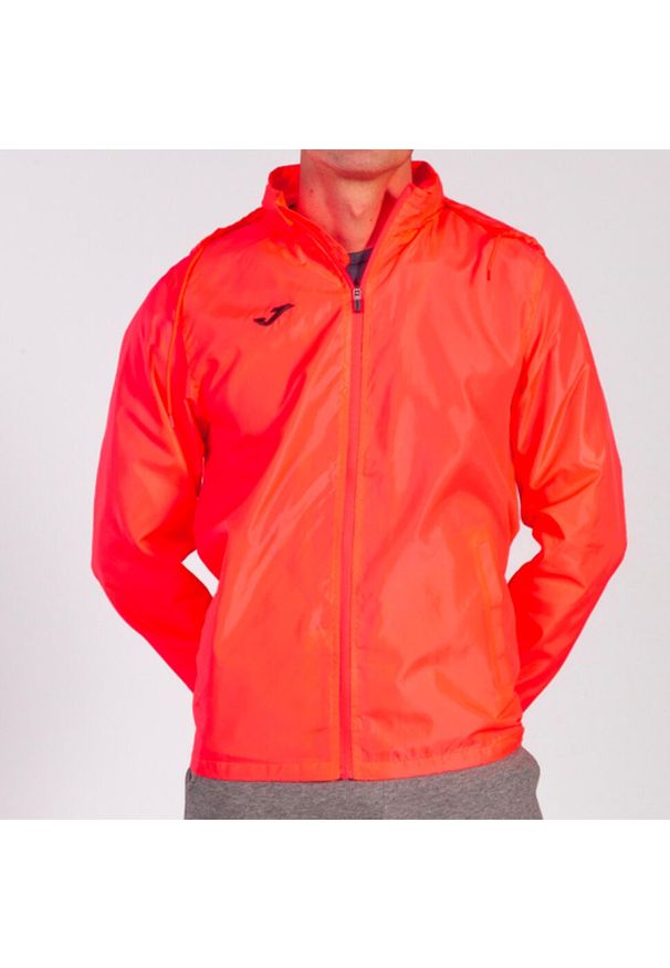 Kurtka do biegania męska Joma Iris przeciwdeszczowa. Kolor: pomarańczowy, czerwony, wielokolorowy, różowy. Sport: bieganie