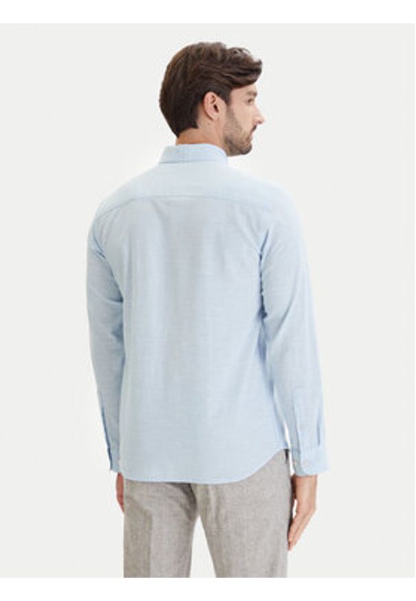 Jack & Jones Koszula Blusummer 12293269 Błękitny Regular Fit. Kolor: niebieski. Materiał: bawełna, len