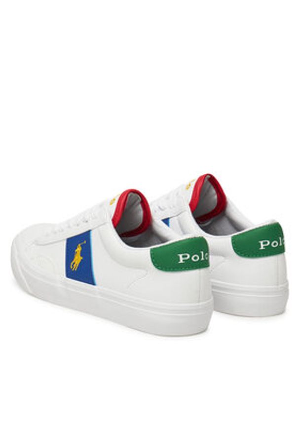 Polo Ralph Lauren Sneakersy Ryley RL02447102 Biały. Kolor: biały. Materiał: skóra
