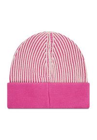 Tommy Jeans Czapka Tjw Logo Beanie AW0AW10713 Różowy. Kolor: różowy. Materiał: materiał #2