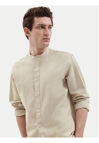 Selected Homme Koszula New Linen 16079054 Beżowy Regular Fit. Kolor: beżowy. Materiał: bawełna #2