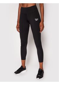 Reebok Legginsy Identity GL2557 Czarny Slim Fit. Kolor: czarny. Materiał: bawełna