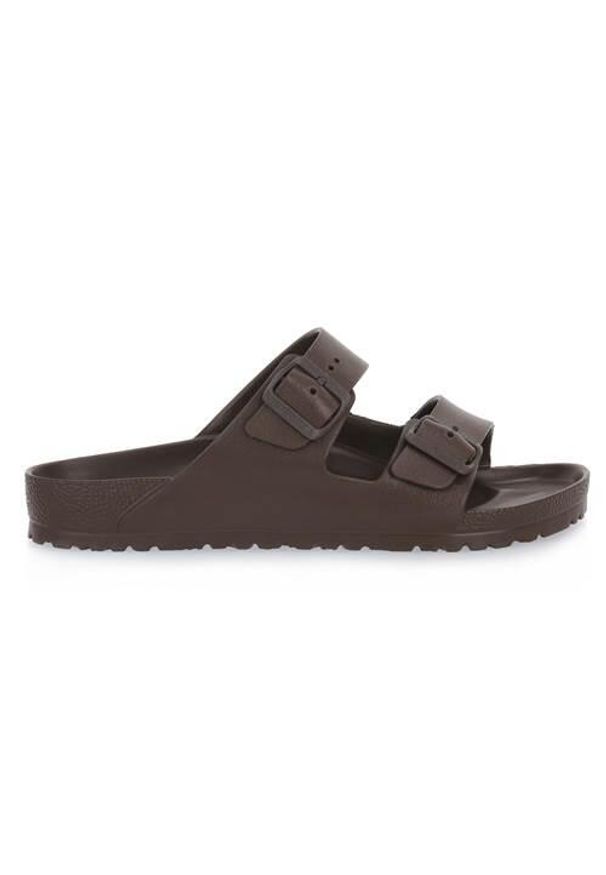 Klapki męskie Birkenstock Arizona Eva Roast Calz. Kolor: brązowy. Materiał: materiał, syntetyk. Szerokość cholewki: normalna. Sport: turystyka piesza