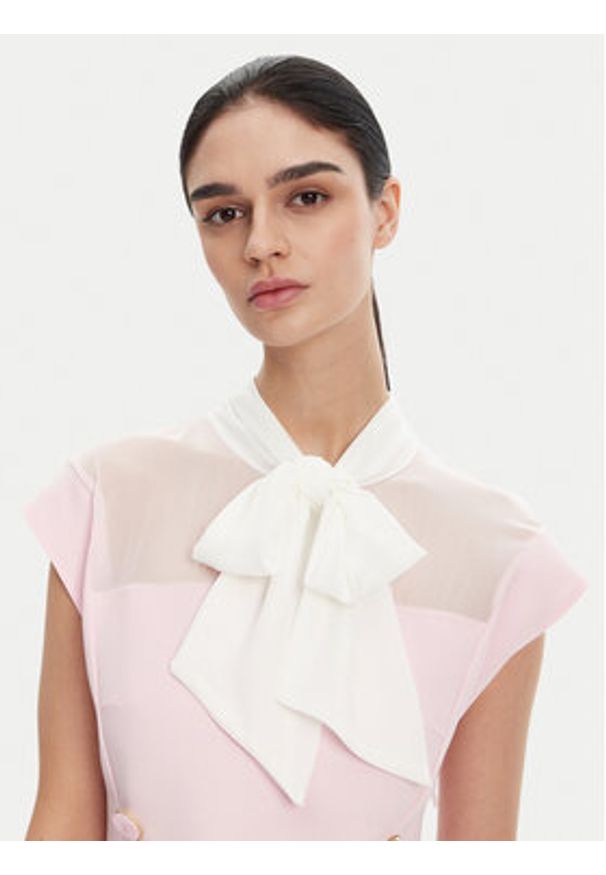 Imperial Sukienka koktajlowa AFJJJKP Różowy Regular Fit. Kolor: różowy. Materiał: syntetyk. Styl: wizytowy