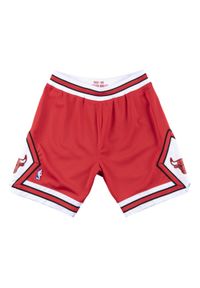 Mitchell & Ness - Autentyczne Szorty Chicago Bulls. Kolor: czerwony. Sport: koszykówka #1