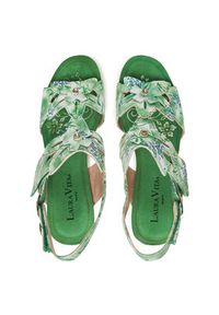 Laura Vita Espadryle Hacdeo 21 Zielony. Kolor: zielony. Materiał: skóra #6