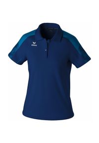 ERIMA - Damska koszulka polo Erima Evo Star. Typ kołnierza: polo. Kolor: niebieski. Długość rękawa: raglanowy rękaw. Styl: sportowy, elegancki #1