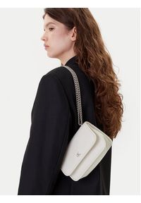 Calvin Klein Jeans Torebka Chain Mini Ew Flap LV04K3085G Écru. Materiał: skórzane