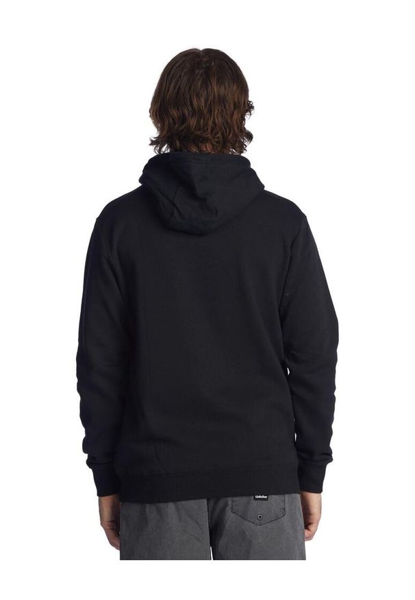 Quiksilver - Bluza z kapturem dla Mężczyzn BIG LOGO Czarny. Typ kołnierza: kaptur. Kolor: czarny, biały, wielokolorowy. Materiał: materiał, poliester, bawełna. Wzór: nadruk