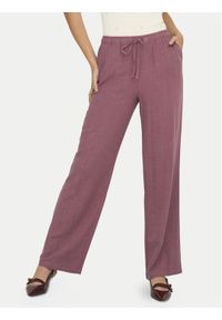 only - ONLY Spodnie materiałowe Siesta 15322263 Różowy Regular Fit. Kolor: różowy. Materiał: wiskoza #1